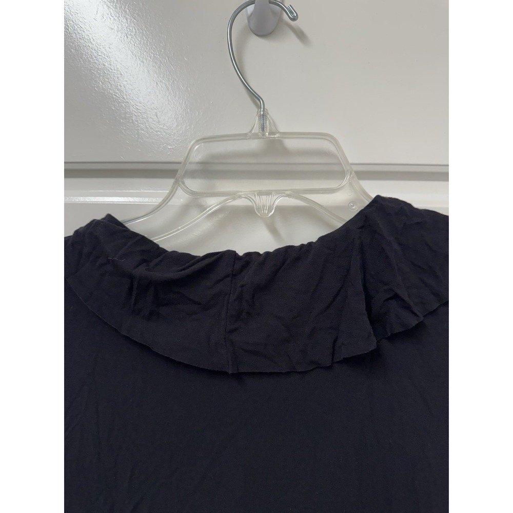 Rachel Zoe Women Black Nicole Ruffled V-Neck Body Suit XL EKB100 NWT - Picture 14 of 14
